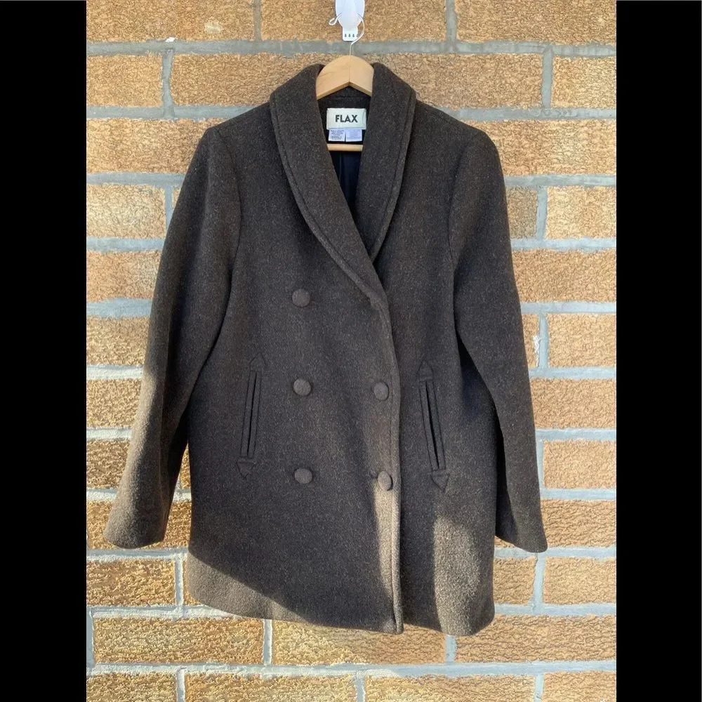 Flax wool jacket small